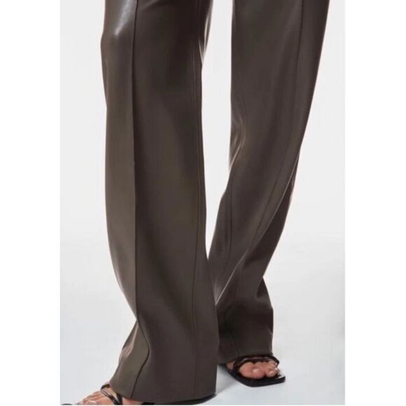 ZARA Faux Leather Trouser Pants Large - Picture 4 of 11